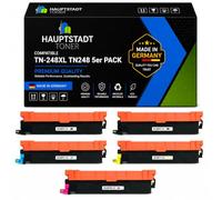 TN-248 TN248 MFC-L3760CDW 5X Toner Compatible para Brother MFC-L3740CDW | Compatible con HL L3215CW L3220CW L3215CWE L3240CDW, MFC L3740CDWE L8340CDW L8390CDW DCP L3740CDWE L3515CDW L3555CDW L3560CDW