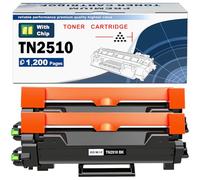 TN-2510 Tóner Cartucho Compatible para Brother TN2510 TN2510XL HL-L2400DWE HL-L2445DW DCP-L2620DW DCP-L2627DW DCP-L2660DW DCP-L2665DW MFC-L2800DW MFC-L2827DW MFC-L2835DW MFC-L2860DW (2-Pack)