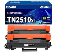 TN-2510XL Tóner Cartucho Compatible para Brother TN2510 TN2510XL para HL-L2400DWE HL-L2445DW DCP-L2620DW DCP-L2627DW DCP-L2660DW DCP-L2665DW MFC-L2800DW MFC-L2827DW MFC-L2835DW MFC-L2860DW (2-Pack)