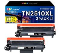 TN-2510XL Tóner Compatible para Brother HL-L2400DWE MFC-L2800DW TN2510XL | para Brother TN-2510XL TN-2510 Cartucho de Tóner para HL-L2400DW MFC-L2835DW MFC-L2800DW DCP-L2620DW MFC-L2860DWE, 2 negros