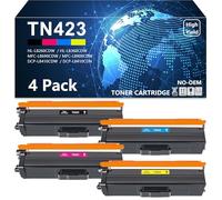 TN-423 - Tóner compatible con Brother TN-423 TN 421 para MFC-L8690CDW HL-L8260CDW MFC-L8900CDW HL-L8360CDW DCP-L8410CDW (negro, cian, magenta, amarillo, 4 unidades)