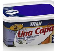 Titan M125531 - Pintura plastica monocapa mate de 2 5 l rojo intenso