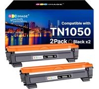 GPC Image TN1050 Cartuchos de Tóner reemplazo Compatible para Brother DCP-1510 DCP-1512 HL-1110 HL-1210W DCP-1612 DCP-1610W HL-1112 MFC-1810 MFC-1910W Impresora (1000 páginas)