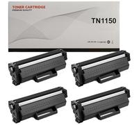 TN1150 Pack 4 Toner Negro Compatible con Brother TN-1150