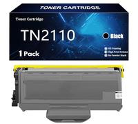 TN2110 Cartucho de Tóner de Repuesto para Brother TN2110 TN-2110 TN 2110 para Brother HL-2140 2170N 2170W 2150N DCP-7030 7040 7045n MFC-7320 7440N 7840 7840W Impresoras,Black-1 Pack