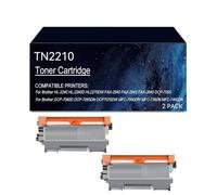 TN2210 Cartuchos de tóner compatibles impresora HL-2240 2270DW FAX-2940 | Reemplazo for HL-2240D FAX-2845 2840 DCP-7055 7060D 7065DN 7070DW MFC-7860DW 7360N 7460DN Impresora(2 pack)