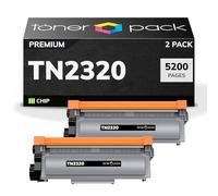 TN2320 Cartuchos de Toner Compatibles TN-2320 para Brother MFC-L2700DW MFC-L2700DN MFC-L2720DW HL-L2340DW HL-L2300D DCP-L2520DW DCP-L2540DN MFC-L2740DW HL-L2360DN (2 Unidades)