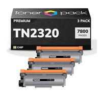 TN2320 Cartuchos de Toner Compatibles TN-2320 para Brother MFC-L2700DW MFC-L2700DN MFC-L2720DW HL-L2340DW HL-L2300D DCP-L2520DW DCP-L2540DN MFC-L2740DW HL-L2360DN (3 Unidades)