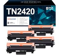TN2420 TN-2420 Compatible para Brother TN-2420 TN-2410 Toner para Brother MFC-L2710DW Toner Negro MFC-L2710DN MFC L2710DW MFC L2710DN HL-L2350DW HL-L2375DW DCP-L2530DW, 4 Negro