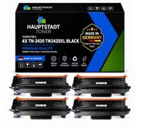 TN2420 TN-2420 XL Toner MFC L2710DW TN 2420 TN2410 TN-2410 4X Negro | Compatible con Brother HL-L2350DW MFC-L2710DN L2710DW DCP-L2530DW HL-L2375DW MFC-L2750DW MFC-L2730DW HL-L2310D 6000 páginas