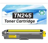 TN245 - Amarillo Cartucho de tóner Compatible (con Chip) de Repuesto para Brother HL 3142CW 3140CW MFC 9140CDN 9330CDW DCP 9015CDW 9022CDW 1 Amarillo