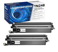 TN248 Negro Compatible para Brother TN248XL TN248CMYK TN248 para Brother HL-L3240CDW DCP-L3560CDW DCP-L3520CDW HL-L3220CW HL-L8240CDW MFC-L3740CDW MFC-L3760CDW (2 Negro)