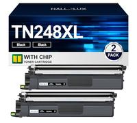 TN248XL TN-248XL TN-248BK TN248XL Toner 248 Compatible para Brother TN248 Toner TN248 TN-248 para Brother MFC-L3760CDW Toner DCP-L3560CDW MFC-L3740CDW HL-L3240CDW MFC-L8390CDW (2 Negros)