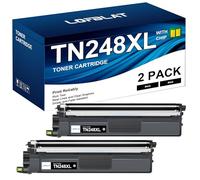 TN248XL TN-248XLBK TN-248BK Tóner de Repuesto para Brother TN248XL Negro Tóner para Brother MFC-L3760CDW MFC-L3740CDW Toner Negro DCP-L3560CDW HL-L3240CDW MFC-L8390CDW DCP-L3555CDW (2 Negros)