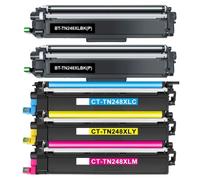 TN248XL TN248 MFC-L3760CDW Toner 5-Pack Compatible con Brother MFC-L3740CDW TN-248 TN-248XL DCP-L3560CDW DCP-L3520CDW DCP-L3520CDWE MFC-L3740CDWE MFC-L8390CDW HL-L3390CDW HL-L3390CDW HL-L33390CDW