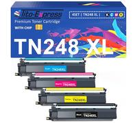 TN248XL TN248 TN-248 XL Compatible para Toner Brother MFC-L3760CDW MFC-L3740CDW MFC-L3740CDWE MFC-L8390CDW HL-L3240CDW HL-L3220CW DCP-L3560CDW DCP-L3555CDW Negro, Magenmagen ta yellow cyan 4 Paquete