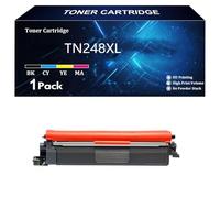 TN248XL TN248 Toner Compatible con Brother TN-248C TN-248M TN-248M TN-248Y TN-248BK para Brother DCP-L3560CDW MFC-L3755CDW L8340CDW L8390CDW HL-L3220CW L3220CDW L3240CDW Impresora,BK-1 Pack