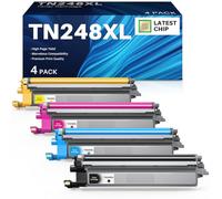 TN248XL Tóner Compatible Brother TN248VAL Toner TN248 para Brother HL-L3240CDW DCP-L3560CDW DCP-L3520CDW HL-L3220CW HL-L8240CDW MFC-L3740CDW MFC-L3760CDW (Negro, Cian, Magenta y Amarillo)