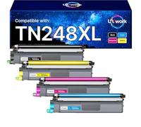 TN248XL - Tóner compatible con Brother TN248 TN-248XL para MFC-L3760CDW (4 | TN248 XL para Brother MFC-L3760CDW MFC-L3740CDW MFC-L8390CDW HL-L3240CDW HL-L3220CWE DCP-L3520CDW DCP-L3560CDW DCP-L3520CDWE