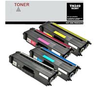 TN249 Pack 4 Toner kcmy Compatible con Brother TN249BK TN249C TN249M TN249Y