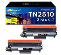 TN2510 TN2510XL TN-2510 XL Compatible para Brother HL-L2400DWE Toner MFC-L2800DW MFC-L2835DW MFC-L2860DW HL-L2400DW MFC-L2827DW DCP-L2620DW HL-L2445DW DCP-L2660DW P-L266 5DW (negro, paquete de 2)