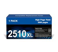 TN2510 TN2510XL TN 2510XL TN-2510 XL Toner Compatible con Brother HL-L2400DWE HL-L2400DW HL-L2445DW DCP-L2627DWE MFC-L2800DW DCP-L2660DW DCP-L2665DW MFC-L2827DWXL MFC-L2860DWE (1 Negro)