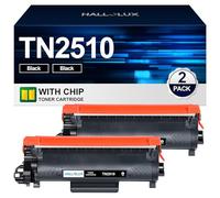 TN2510 Toner TN2510XL Toner Compatible para Brother TN2510 Toner TN-2510 XL para Brother HL-L2400DWE Toner MFC-L2835DW MFC-L2827DW MFC-L2800DW DCP-L2660DW DCP-L2620DW DCP-L2627DW MFC-L2860DW (2 Negro)