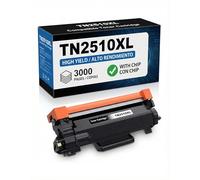 TN2510XL Cartucho de Tóner Compatible con Brother HL-L2400DW, HL-L2445DW, DCP-L2620DW, MFC-L2800DW, Negro, 3000 Páginas, con Chip