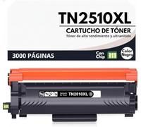 TN2510XL Negro tóner Compatible Brother DCP-L2620DW, L2660DW, L2627DWE, L2627DWXL, HL-L2400DW, L2400DWE, L2445DW, MFC-L2800DW, MFC-L2827DWXL, MFC-L2860DW, MFC-L2860DWE, L2960DW, L2980DW