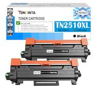 TN2510XL TN-2510XL Cartuchos de Tóner Compatibles para Brother HL-L2400DW HL-L2400DWE HL-L2445DW HL-L2447DW DCP-L2620DW DCP-L2627DW DCP-L2627DWXL MFC-L2827DW MFC-L2827DWXL Impresora (2 Negro)