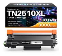 TN2510XL TN-2510XL Tóner Compatible con Brother TN2510XL para HL-L2400DWE HL-L2445DW DCP-L2620DW MFC-L2800DW DCP-L2665DW DCP-L2660DW MFC-L2827DWXL DCP-L2627DWE MFC-L2860DW (1 Negro)