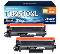 TN2510XL Tóner compatible con Brother MFC-L2827DW L2800DW para TN2510 XL | TN-2510 XL TN2510 con chip, compatible para tóner Brother MFC-L2827DW L2800DW DCP-L2620DW DCP-L2627DWE HL-L2400DW MFC-L2835DW