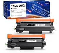TN2510XL Toner TN2510 Compatible con Brother TN-2510 TN-2510 XL HLL2400DW | para Brother HLL2445DW Toner HLL2400DW DCP-L2660DW DCP-L2620DW MFC-L2800DW MFC-L2860DWE (TN2510XL Negro, 2 Pack)