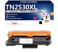 TN2530XL Cartucho de Tóner de Repuesto para Brother HL-L2400DW 2445DW 2460DW HL-L2460DWXL L2464DW L2480DW L2865DW DCP-L2640DW Impresora,Black-1 Pack