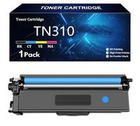 TN310 Cartucho de Tóner Repuesto para Brother TN310 TN310K TN310C TN310Y TN310M para Brother HL-4150CDN 4570CDW DCP-9055CDN MFC-9460CDN 9970CDW Impresoras con Chip,C-1 Pcs