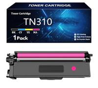 TN310 Cartucho de Tóner Repuesto para Brother TN310 TN310K TN310C TN310Y TN310M para Brother HL-4150CDN 4570CDW DCP-9055CDN MFC-9460CDN 9970CDW Impresoras con Chip,M-1 Pcs