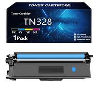 TN328 Cartucho de Tóner Repuesto para Brother TN328 TN328K TN328C TN328Y TN328M para Brother HL-4150CDN 4570CDW 4570CDWT MFC-9465CDN DCP-9270CDN DCP-9055CDN Impresoras con Chip,C-1 Pcs