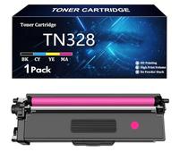 TN328 Cartucho de Tóner Repuesto para Brother TN328 TN328K TN328C TN328Y TN328M para Brother HL-4150CDN 4570CDW 4570CDWT MFC-9465CDN DCP-9270CDN DCP-9055CDN Impresoras con Chip,M-1 Pcs