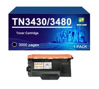 TN3430 TN3480 Cartucho De Tóner Compatible Para HL-L5000D L5100DN L6200DW | TN3430 TN3480 TN3490 cartuchos de tóner Reemplazo para Brother HL-L5000D L6400DW MFC-L5700DN L5900DW L6900DW,Black-1 pack