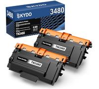 TN3480 Tóner compatible con Brother TN-3480 TN 3480 Brother TN3430 TN-3430 para HL-L5100DN MFC-L5750DW MFC-L5700DW DCP-L5500DN HL-L5200DW HL-L6400DW MFC L5750DW HL L550DW 100DN HLL. -L5000D (2X Negro)