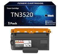TN3520 Cartucho de Tóner Compatible para Brother TN 3520 TN-3520 Reemplazo de tóner para Brother DCP-L5500 L5500DN L6600DW HL-L5000D L5200DW L6250DN MFC-L5700 L5750 L6900DW,Black-1 Pack