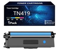 TN419 Cartucho de Tóner de Repuesto para Brother TN419 TN419K TN419C TN419Y TN419M HL-L8260CDW L9310CDW MFC-L8690CDW DCP-L8410CDW MFC-L8900CDW Impresoras,C-1 Pcs