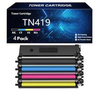 TN419 Cartucho de Tóner de Repuesto para Brother TN419 TN419K TN419C TN419Y TN419M HL-L8260CDW L9310CDW MFC-L8690CDW DCP-L8410CDW MFC-L8900CDW Impresoras,4 Color-4 Pcs