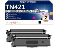 TN421 Cartucho de Tóner de Alta Capacidad Compatible para Brother HL-L 8260CDW HL-L 8360CDW HL-L 8360CDWT HL-L9310CDW MFC-L8610CDW Impresoras, Varias Especificaciones Disponibles,2*Black