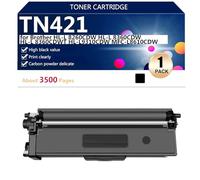 TN421 Cartuchos de Tóner Compatibles para Brother HL-L 8260CDW HL-L 8360CDW HL-L 8360CDWT HL-L9310CDW MFC-L8610CDW Impresoras, Alto Rendimiento 3600 Páginas, Impresión Nítida,Black