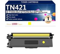 TN421 Cartuchos de Tóner de Alta Capacidad Compatibles para Brother HL-L 8260CDW HL-L 8360CDW HL-L 8360CDWT HL-L9310CDW MFC-L8610CDW Impresoras, 3500 Páginas,Yellow