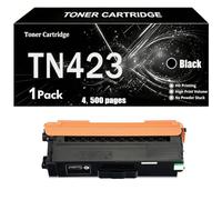 TN423 Cartucho de tóner Compatible para Brother con Chip | 4.500 páginas/4.000 páginas Reemplazo para Brother HL-L8260CDW HL-L8360CDW DCP-L8410CDW MFC-L8690CDW MFC-L8900CDW,Black