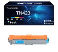 TN423 Cartucho de Tóner Compatible para Brother TN-423 TN-421 TN421 HL-L8260CDW HL-L8360CDW DCP-L8410CDW MFC-L8690CDW MFC-L8900CDW Impresoras ,Cyan-1 Pack