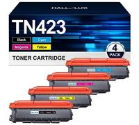 TN423 TN-423 Cartuchos de Tóner Compatible para Brother TN-423 TN421 TN-421 para Brother MFC-L8690CDW Toner HL-L8260CDW DCP-L8410CDW HL-L8360CDW (1Negro, 1Cian, 1Magenta, 1Amarillo, Pack de 4)