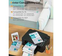 TN423 TN-423 Compatible para Brother MFC-L8690cdw Toner Brother 423 TN423BK | Brother MFC L8690CDW DCP-L8410CDW MFC-L8900CDW HL-L8260CDW HL-L8360CDW TN421 TN-421 - Pack de 4 unidades